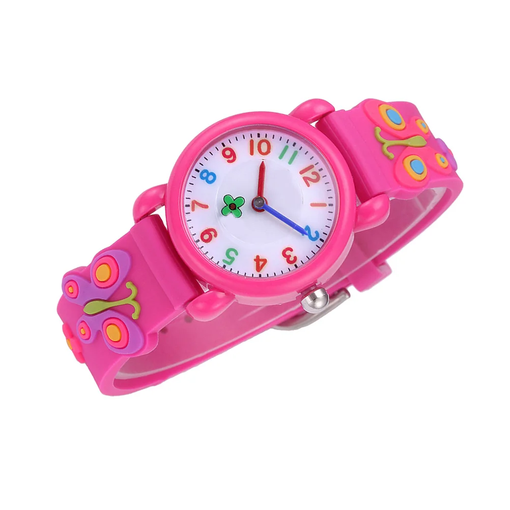 Watch Lovely Pattern Creative Quartz Rosy Comfortable Strap Cute Birthday Gift for Lovely Watch