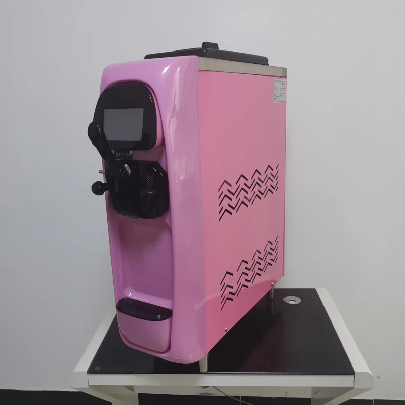 CE Table Top Mini Soft Ice Cream Machine Maker Home Use Homemade Small Icecream Making Machine