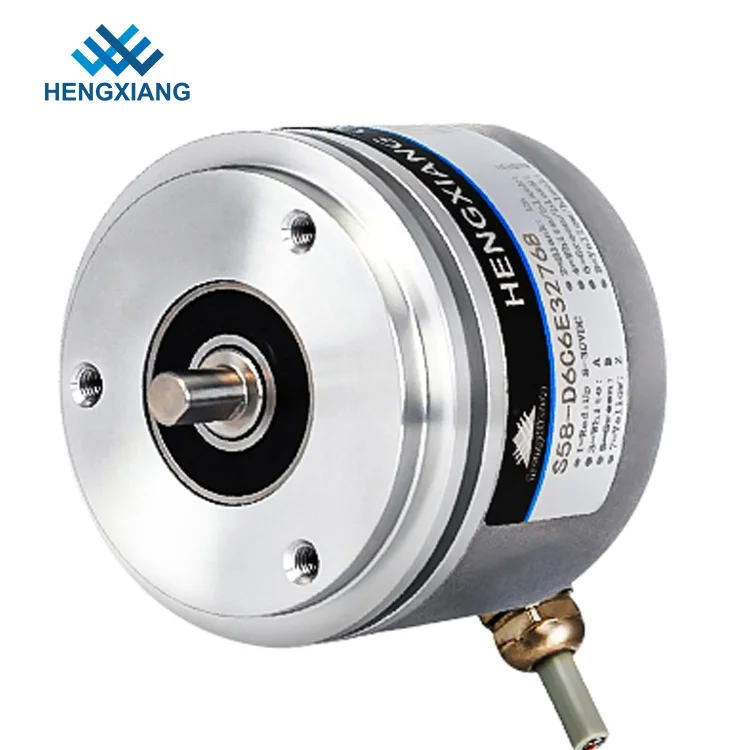

Hengxiang SM58 Absolute Encoder 58mm Max 32-bit Multi Turn RS485 BISS-C Solid Shaft IP65 Protection DC5V-30V 1M Wire Precision
