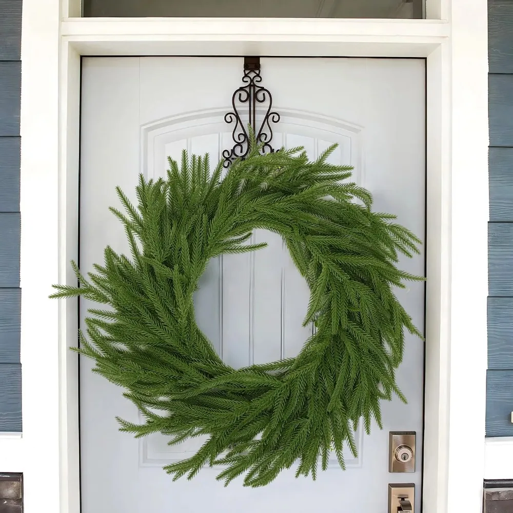 180cm Christmas Garlands Norfolk Pine Garland Artificial Plants Faux Greenery Vine for Home Table Xmas Party Festival Decoration