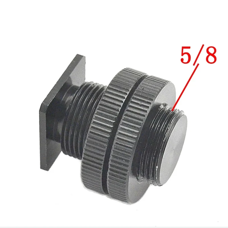 1/4"  3/8"  5/8"inch Tripod Mount Screw with Double Layer to Flash Hot Shoe Adapter Holder Mount Photo Studio Accessories
