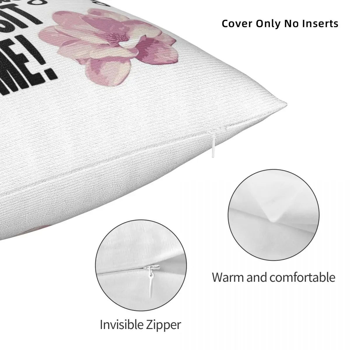 غطاء وسادة مربع من الفولاذ Magnolias Come Sit By Me مصنوع من البوليستر والكتان المخملي المطبوع بسحاب غطاء وسادة مزخرف غطاء وسادة منزلي