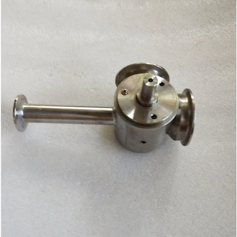 For 304 316 Material Filling Machine Accessories 500g Paste Machine Three-way Rotary Valve, Discharge Valve