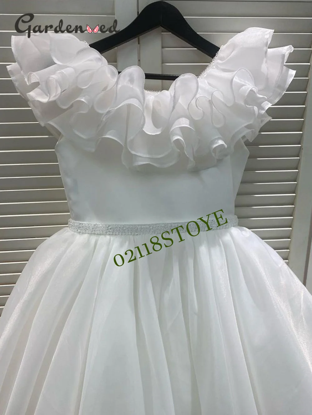 Girls Princess Ball Gow Pretty Girl Birthday Evening Party Dress Organza Luxe Flower Girl Dresses Baby Kids Wedding Party Dress