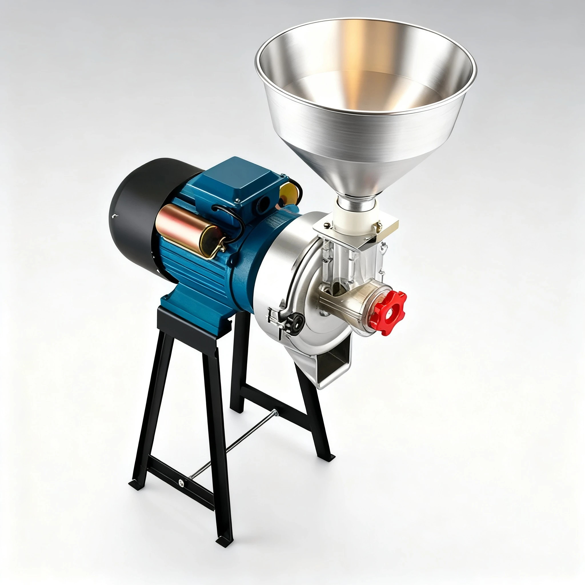 High Power 2200W Electric Grain Grinder Stainless Steel Head Household Commercial Soymilk & Tofu Making Machine