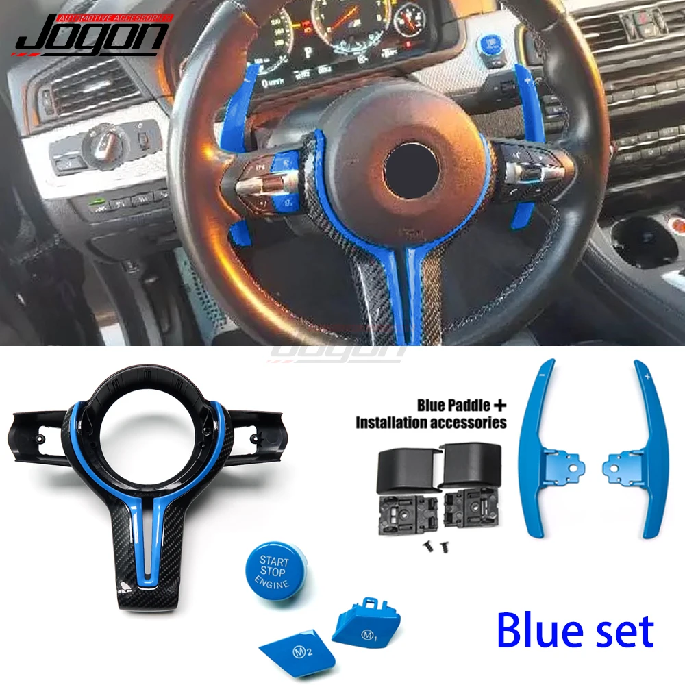 For BMW M2 M3 M4 M5 M6 F80 F82 F06 F12 F13 X5M X6M F15 1 2 3 4 Series Car Steering Wheel Trims Steering Wheel Decoration Cover