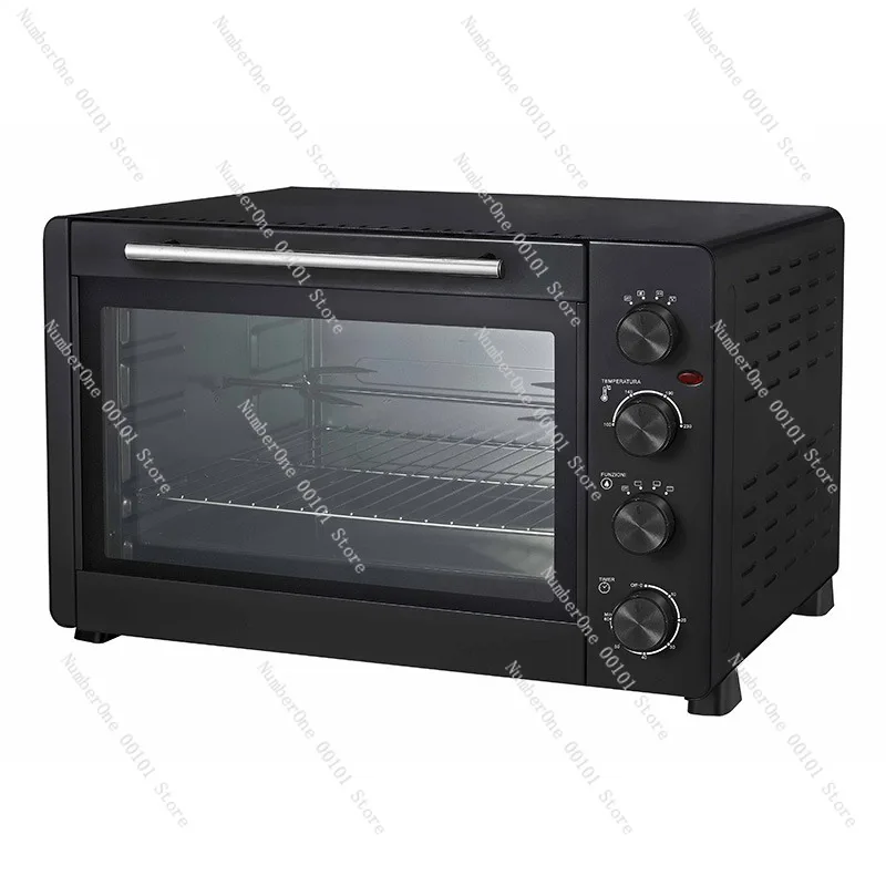 Double Layer Heat Insulated 60L Large Capacity Electric Oven, Multifunction Baking Appliance, Anti Scald Cool Touch Housing