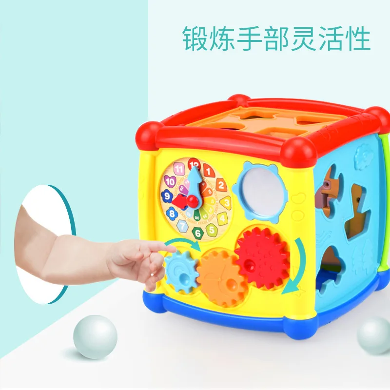 Puzzelkubus in zeshoekige vorm Educatief leren Kinderspeelgoed Cognitieve ontwikkelingsactiviteit voor baby's Vroeg onderwijs