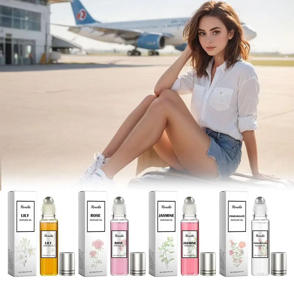 10ml Women Pheromone Ball Parfum Long-lasting Light Fresh Floral Fruity Charming Roll On Lily Pomegranate Ball Eau De Toilette