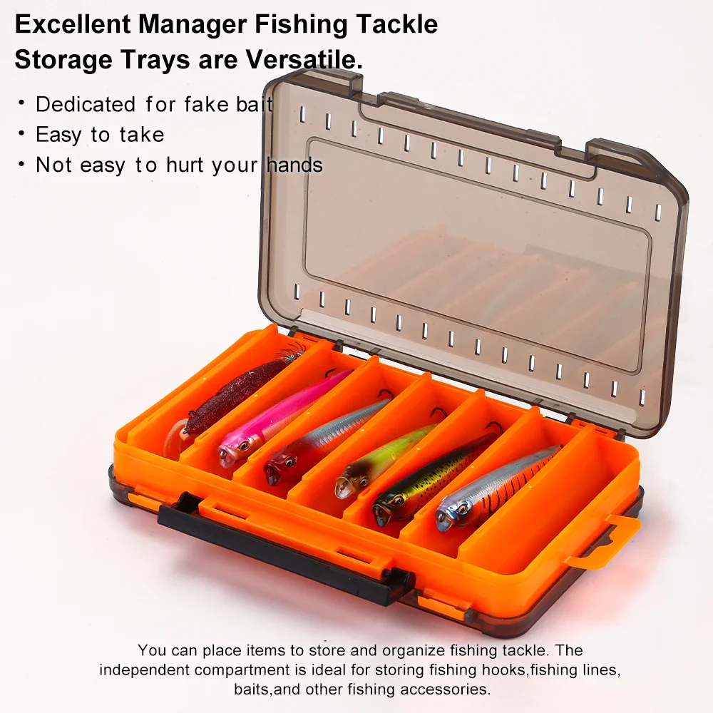 MOOKZZ  Fishing Lure Box Double Sided Spinner Bait Minnow Popper  Fishing Tackle Box  182G