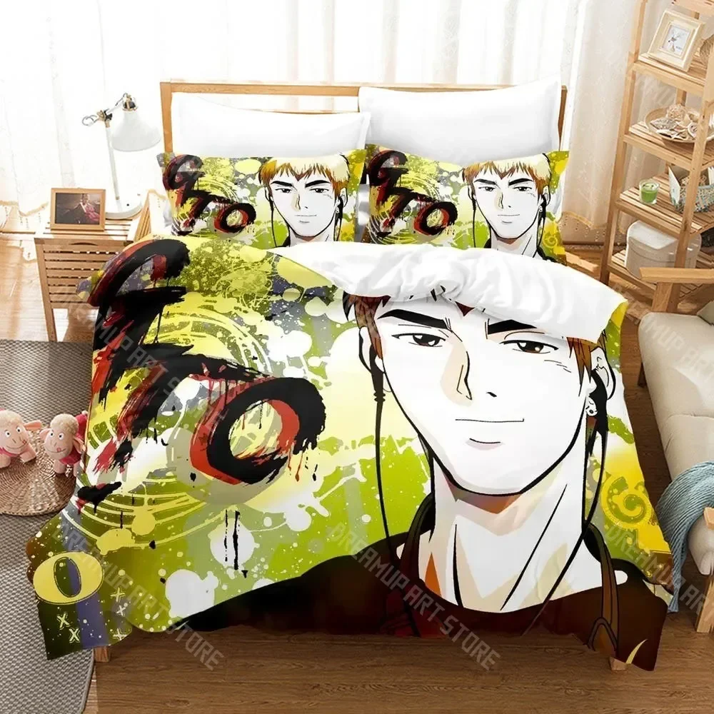 

3D Print Great Teacher Onizuka GTO Bedding Set Single Twin Full Queen King Size Bed Set Adult Kid Bedroom Duvetcover Sets Anime