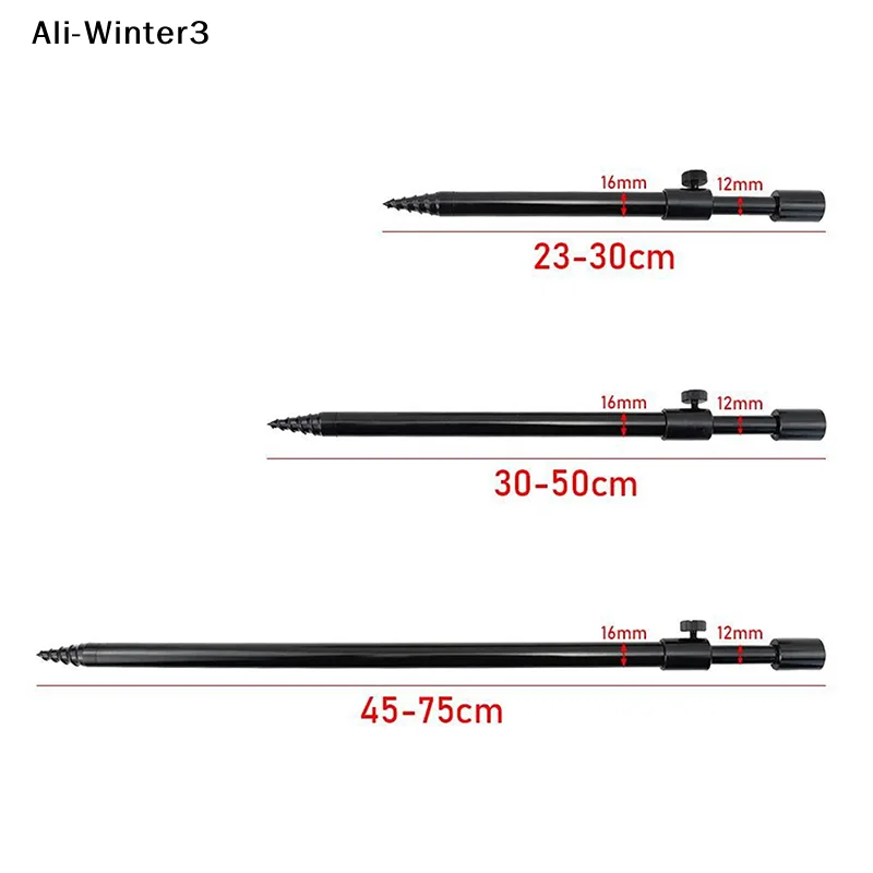 （YY）1Pc 2025 Extending Aluminum Alloy Fishing Bankstick Adjustable Carp Fishing Bank Stick Fishing Rod Pod Rest for Bite Alarm view 6
