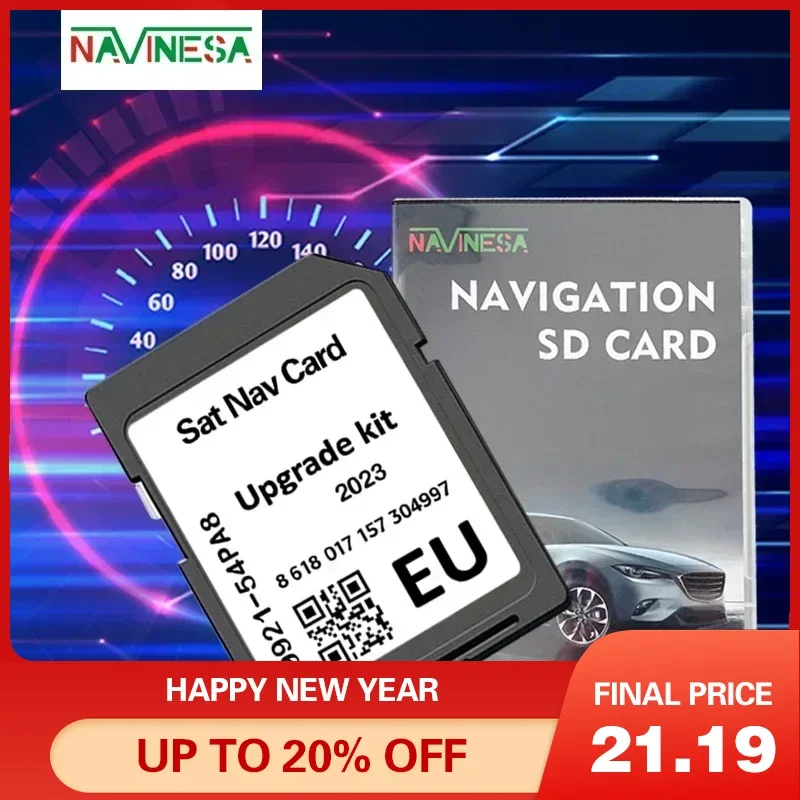 

for Suzuki Baleno from 2016 to 2020 Sat Nav GPS Navigation 16GB Europe Car Map Memory SD Card