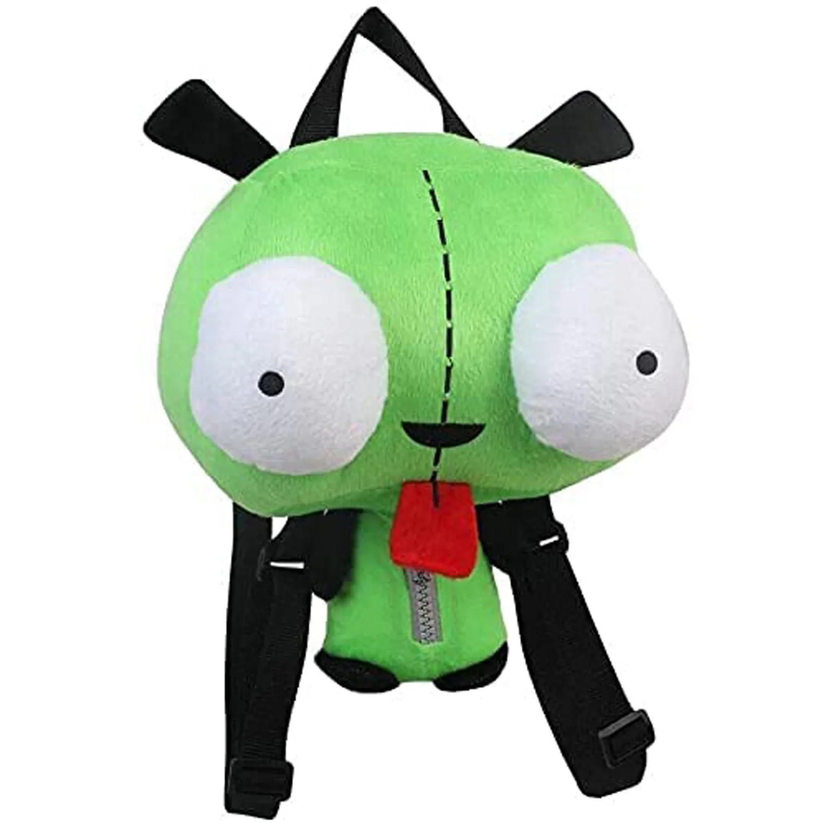 Christmas Decoration Plush Eyes Robot Girl  Green Bag Stuffed Toy Gift