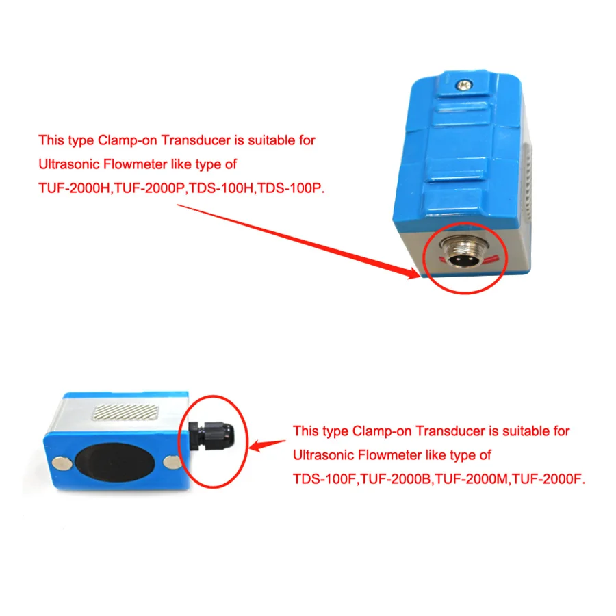 Imagem -03 - Transdutor Ultrassônico do Medidor de Fluxo Sensor do Fluxômetro Tuf2000m Tuf-2000b Ts-2 Dn25100 mm Tm1 Dn50700 Tl-1-ht Tc-1 Acessórios