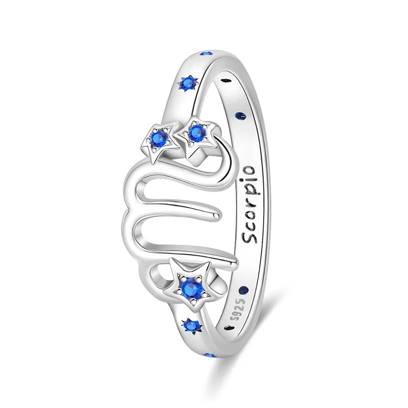 

2026 New Original 925 Sterling Silver Scorpio Ring For Women Fit Wedding Party Jewelry Gift