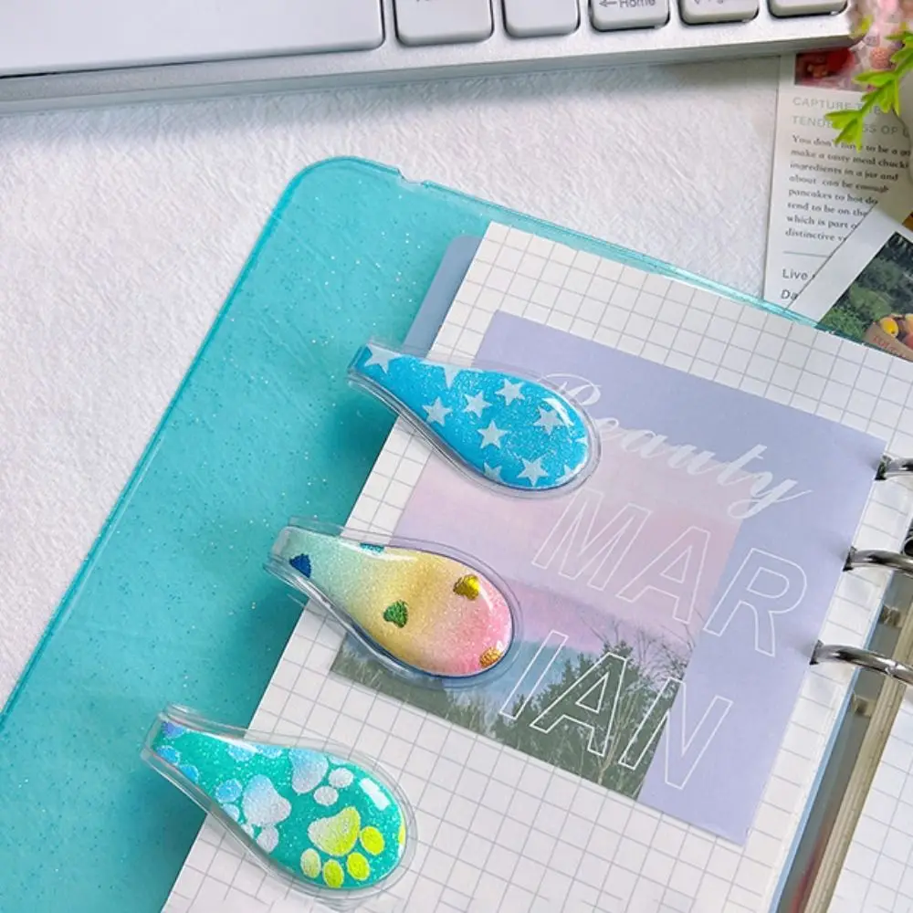 Double Sided Magnetic Bookmark New PVC Portable Magnetic Paper Clip Durable Paper Clip Book