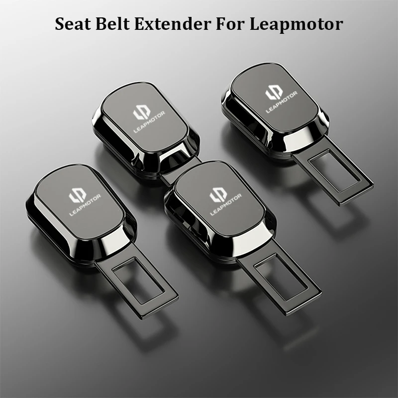 1 Pair Black Car Seat Belt Clip Buckle One Button To Release Insert Socket Extender Compatible With For Leapmotor All Models