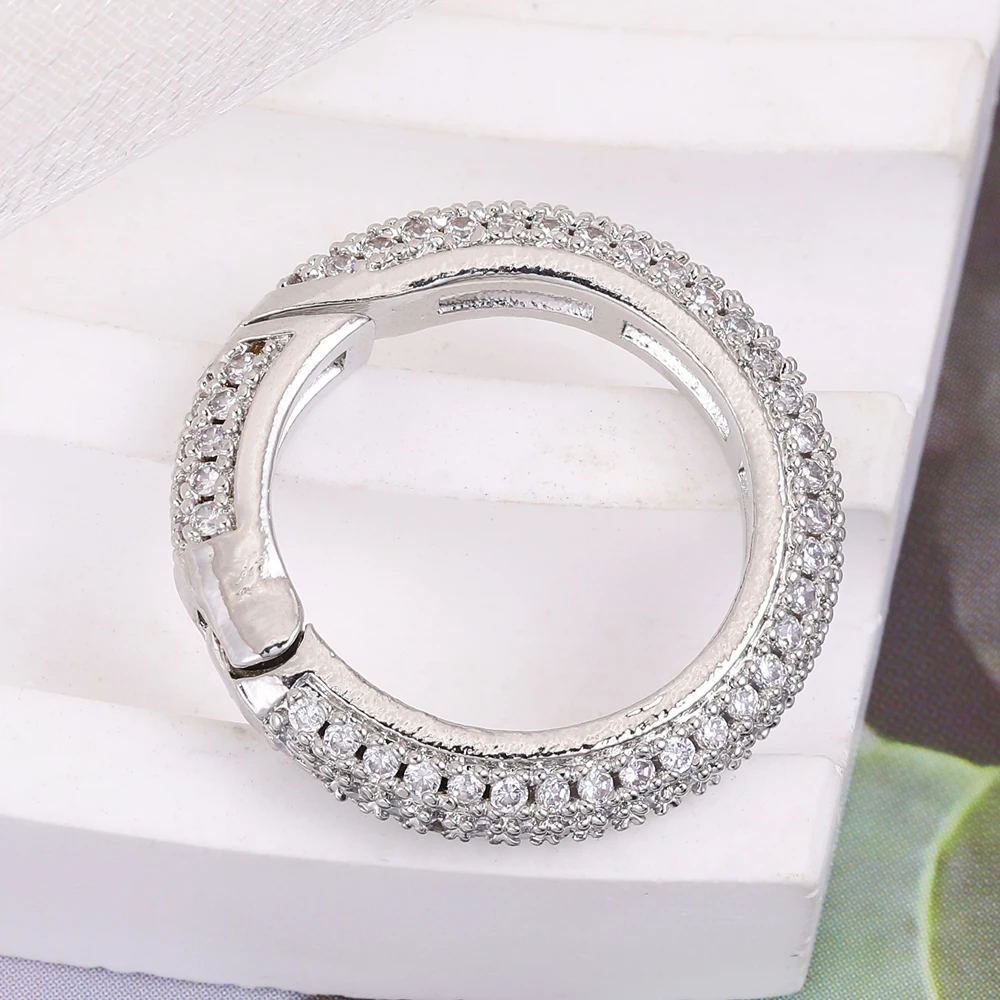 Juya 18K Echtgold versilbert Cz Handtaschenhaken Karabiner Federverschlüsse Zubehör für DIY Luxus Anhänger Schmuckherstellung – Detail 9