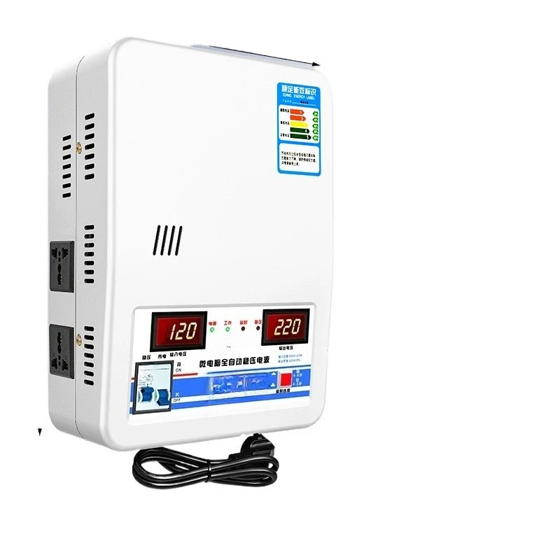 

Регулятор напряжения для холодильника, кондиционера, 220 В, бытовой, высокой мощности, 15000 Вт, интеллектуальный, полностью автоматический, сверхнизкое напряжение