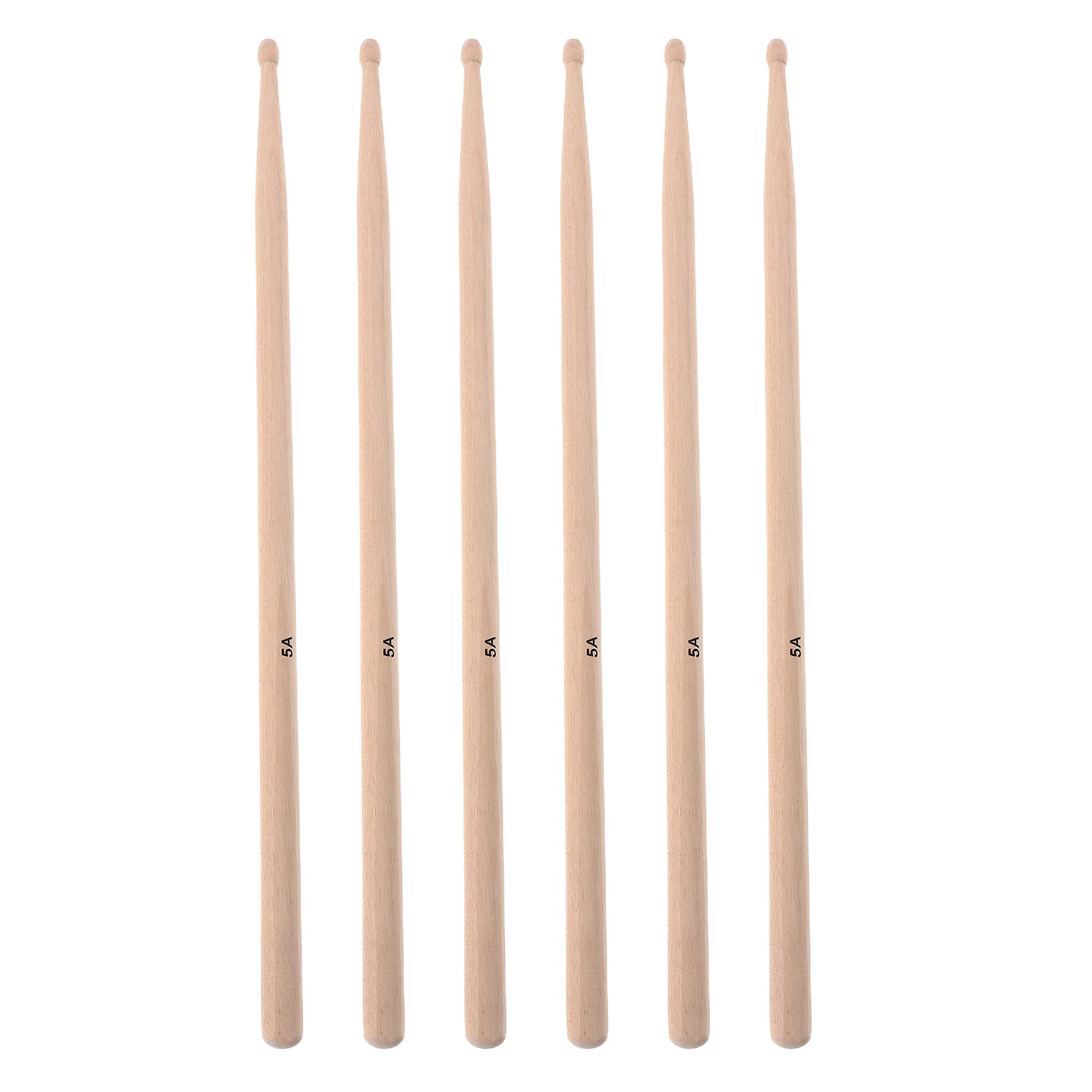 

3Pairs Drumsticks Classic 5a Maple Wooden Drum Sticks for Practice Performance Drum Set Jazz Electronic Drumming Accessories