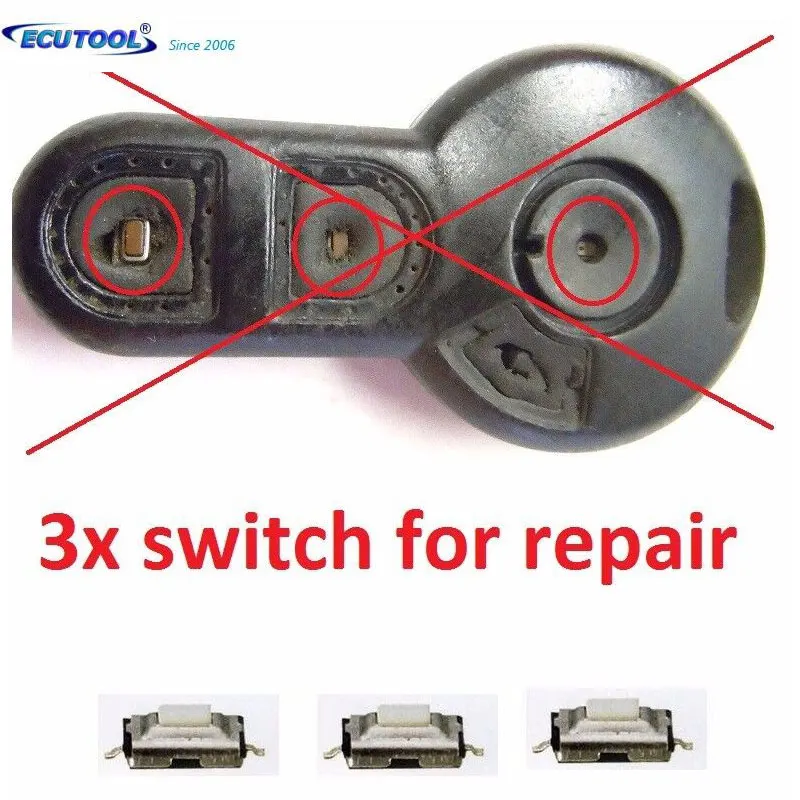 

Micro Switch Button for VW Golf Cabrio Jetta Remote Key Keyless Fob Repair