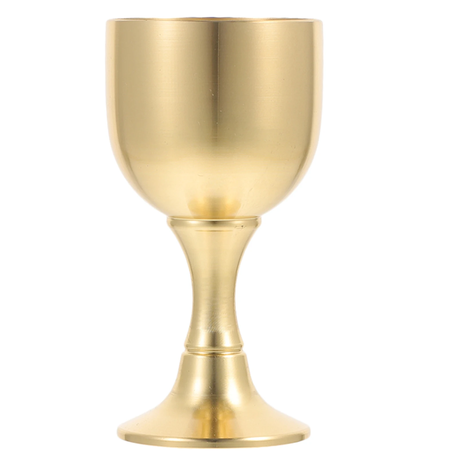 

Holy Drinking Cup Sturdy Brass Goblet Copper Ornaments Vintage Altar Retro Decor Exquisite Glass Delicate Metal Craft