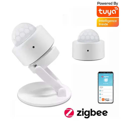 Zigbee 모션 센서 스마트 Tuya 인체 센서 신체 운동 PIR ZigBee 모션 무선 연결 스마트 홈 보안 알람