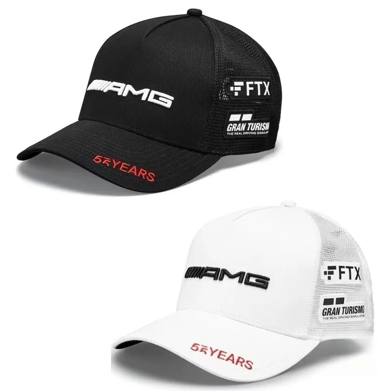 

Car Duck Tongue Cap For Mercedes benz 3D Hat Car MOTO GP Racing F1 Baseball Cap Hat Adjustable Casual Trucket Hat hip hop W205
