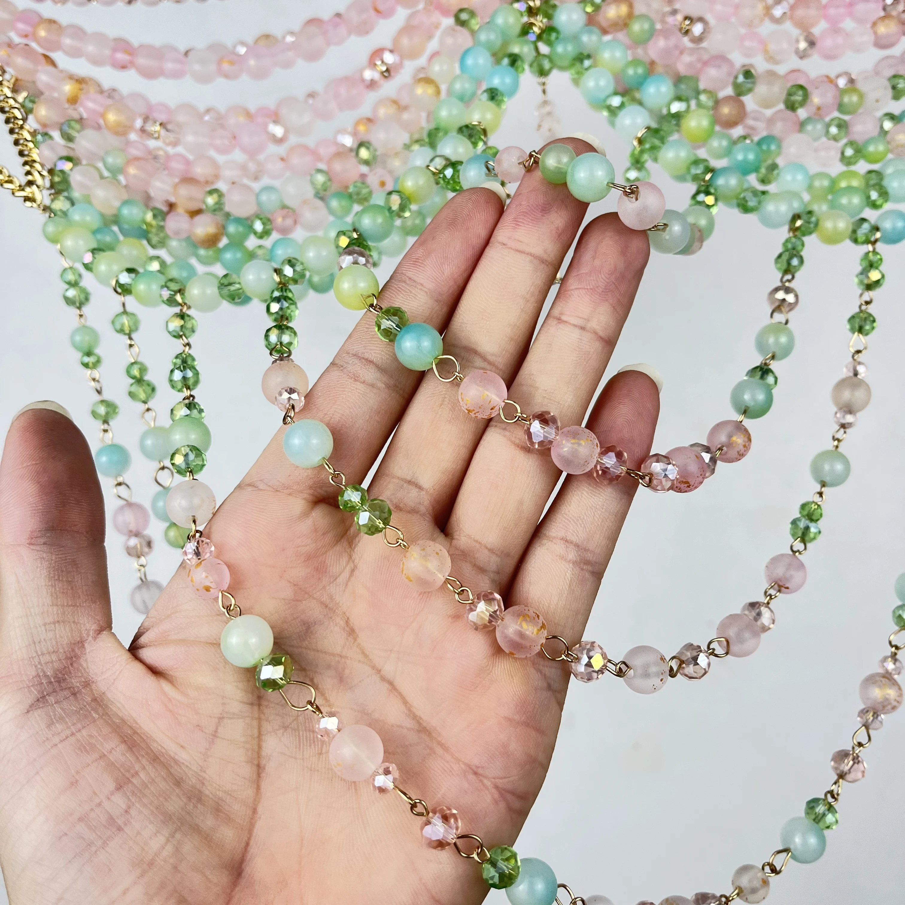 ใหม่โบฮีเมียนลูกปัด Body CHAIN Dopamine สาวร้อนชายหาดเทศกาลดนตรีอุปกรณ์เสริม Slimming และสร้อยคออเนกประสงค์