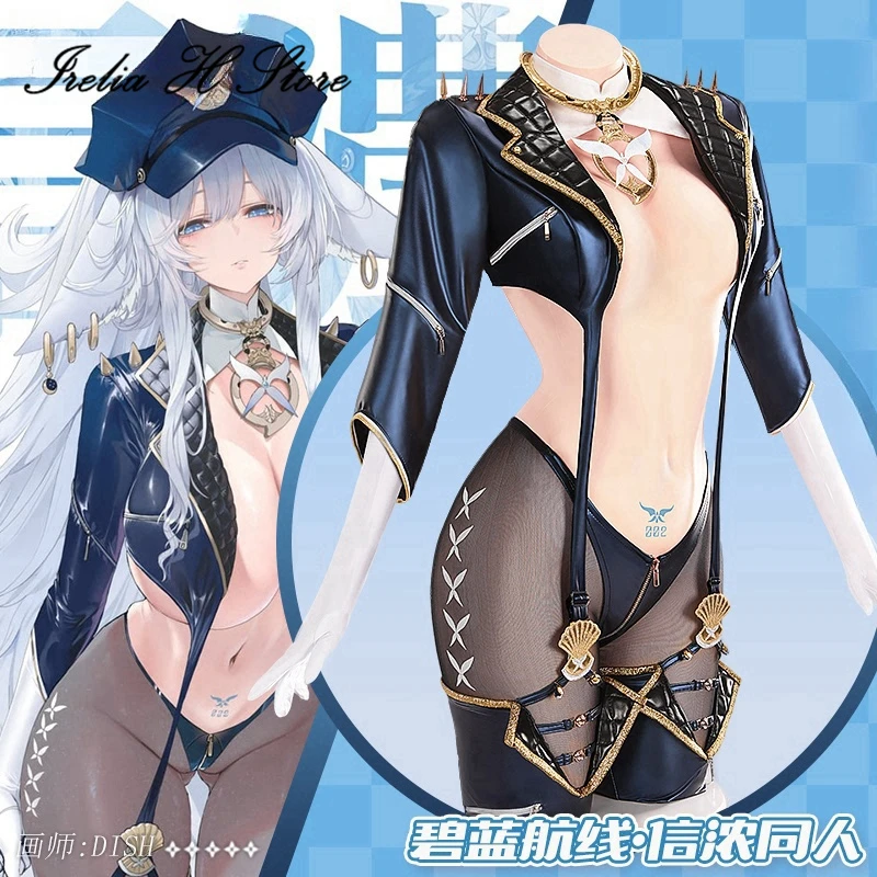 أزياء Irelia H Azur Lane Shinano التأثيرية لعبة Shinano بيكيني مثير لالتقاط الصور الخاصة أزياء الهالوين النسائية