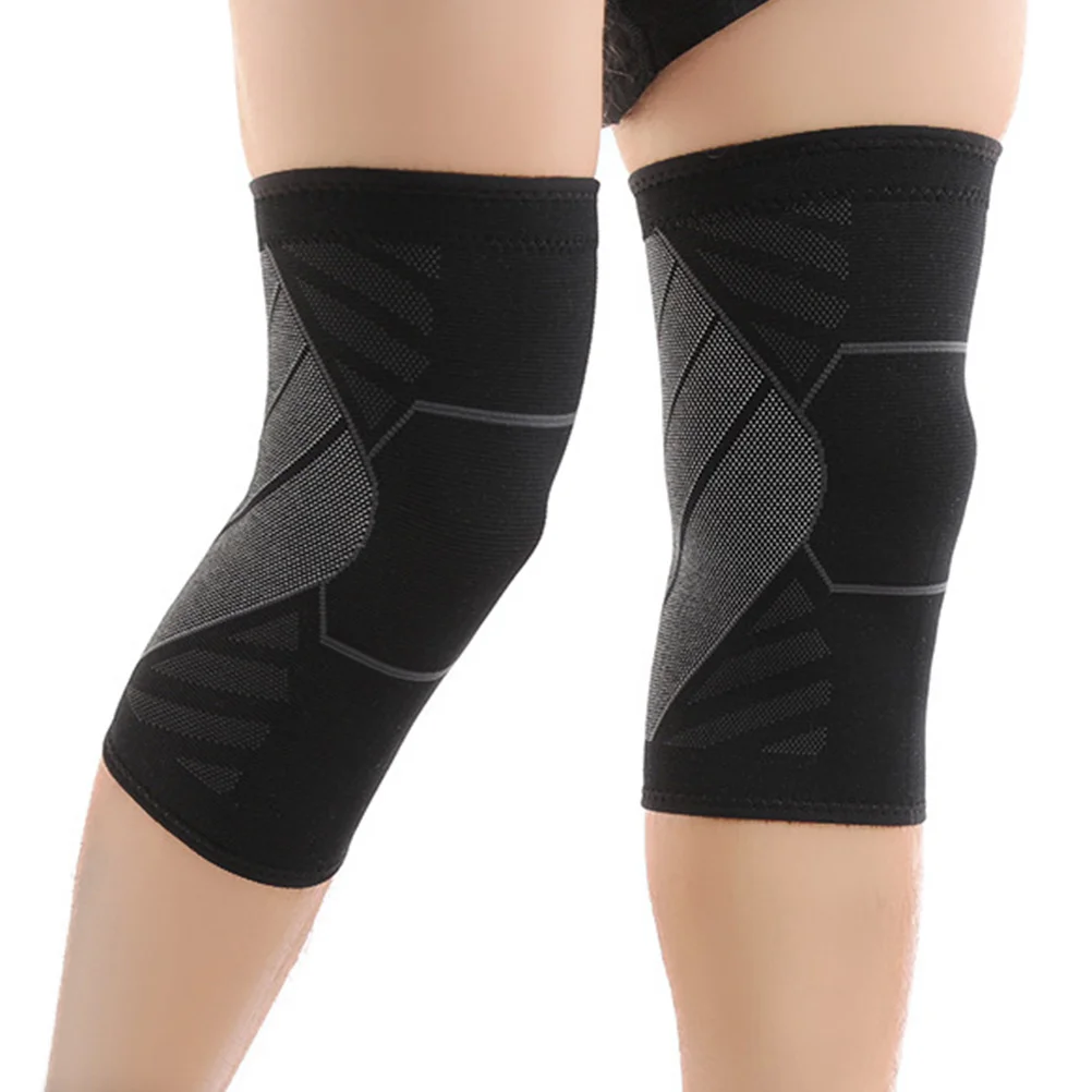 

2Pcs Knee Brace Support Sleeves Elastic Breathable Lightweight Sports Protector Compression Sleeve for Running