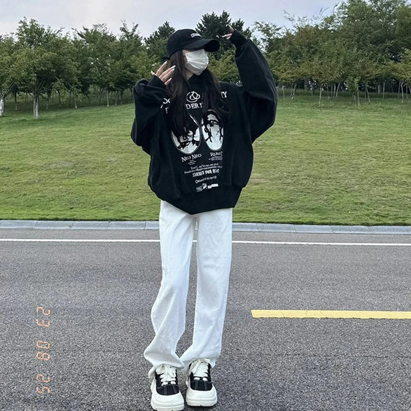 

Cleanfit White Men's Jeans Slim Straight American High Street Style Spring Autumn New Trendy Brand Wear Resistant Long Pants