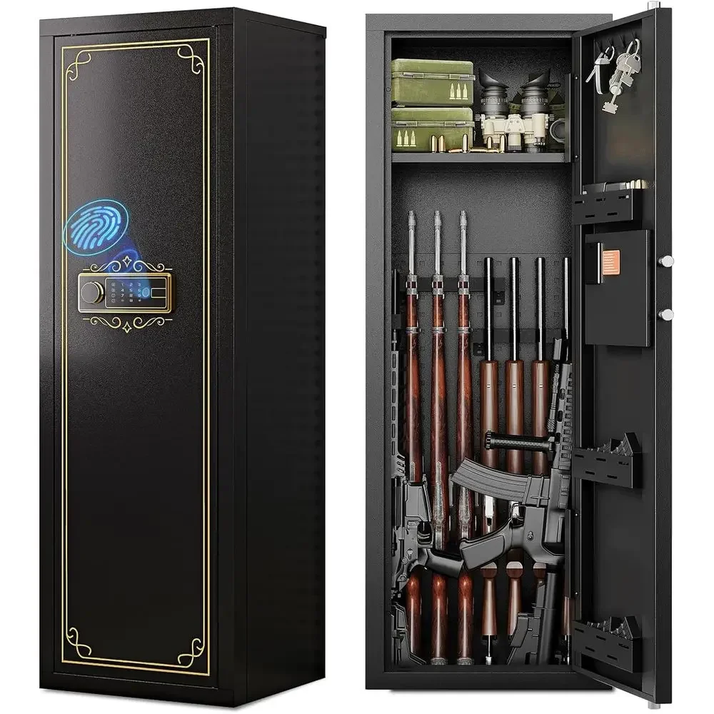 Biometric Safes for Firearms, Pistols, and Shotguns with Fingerprint Access, Large Gun Cabinets, and Optics-Ready Rifle Storage