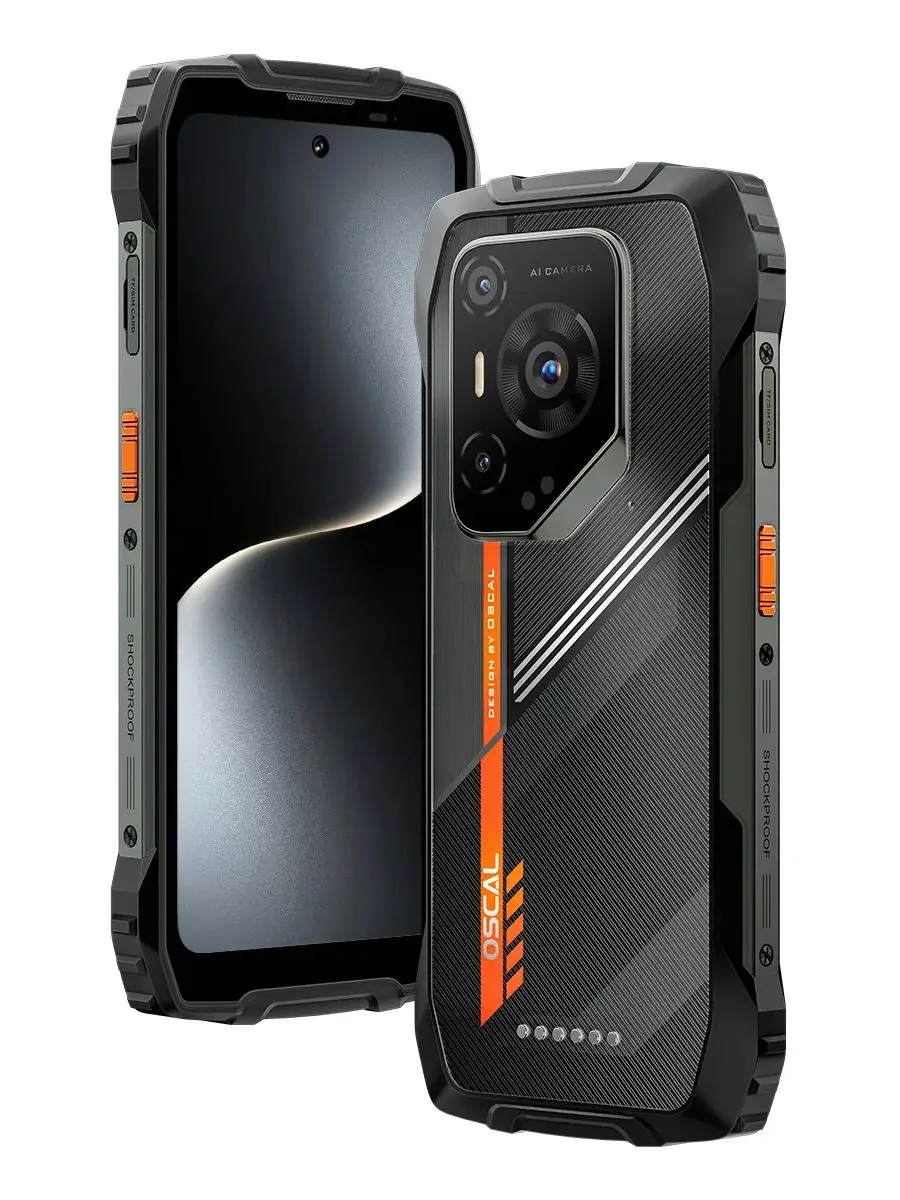 OSCAL PILOT 3 robuuste telefoon, Android 15 robuuste smartphone 5G afmetingen 6300, (12+24)GB RAM 256GB ROM, 6,78" display 120Hz,7700mAh - afbeelding 2