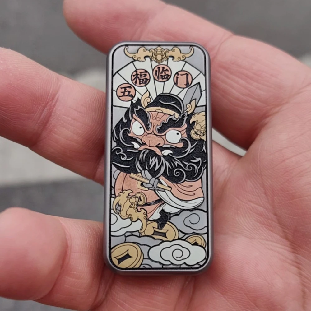 

LIANGZI EDC & JINMU EDC Zhong Kui Fidget слайдер игрушка для снятия стресса титановый слайдер оригинальный дизайн гаджеты для снятия тревоги