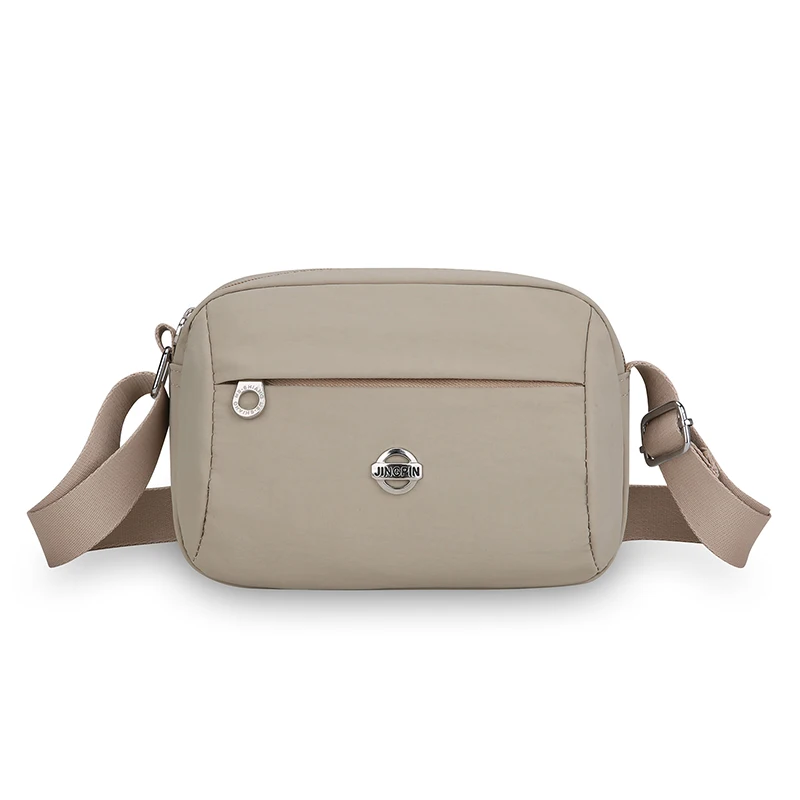 Nylon Fabric Shoulder Bag Women's Waterproof and Wear-resistant Crossbody Messenger Bag Leisure Versatile Light Purses