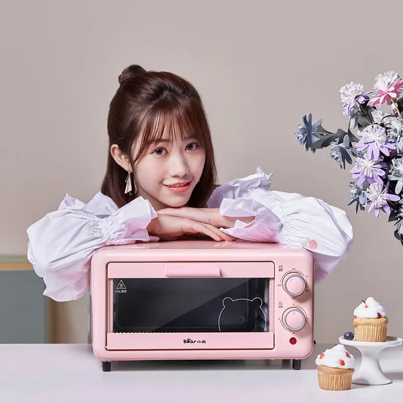Little Bear Household Mini electric Oven 11 liter pink oven Toaster DKX-D11B kitchen appliances electric