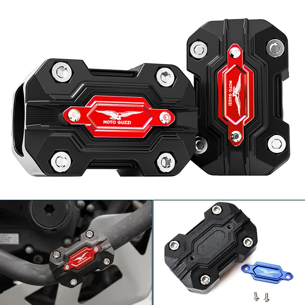 ل Moto Guzzi V85 TT V7 حجر خاص 850 V9 رومر بوبر قطع غيار الدراجات النارية محرك الحرس الوفير كتلة تحطم بار حامي V85TT #2