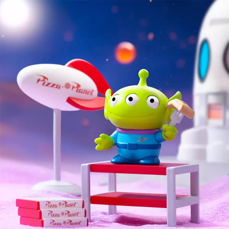 52TOYS Toy Story ALIENS' Pizza Planet Series Blind Box Guess Bag Mystery Box Toys Doll Cute Anime Figure Desktop Ornaments Gift