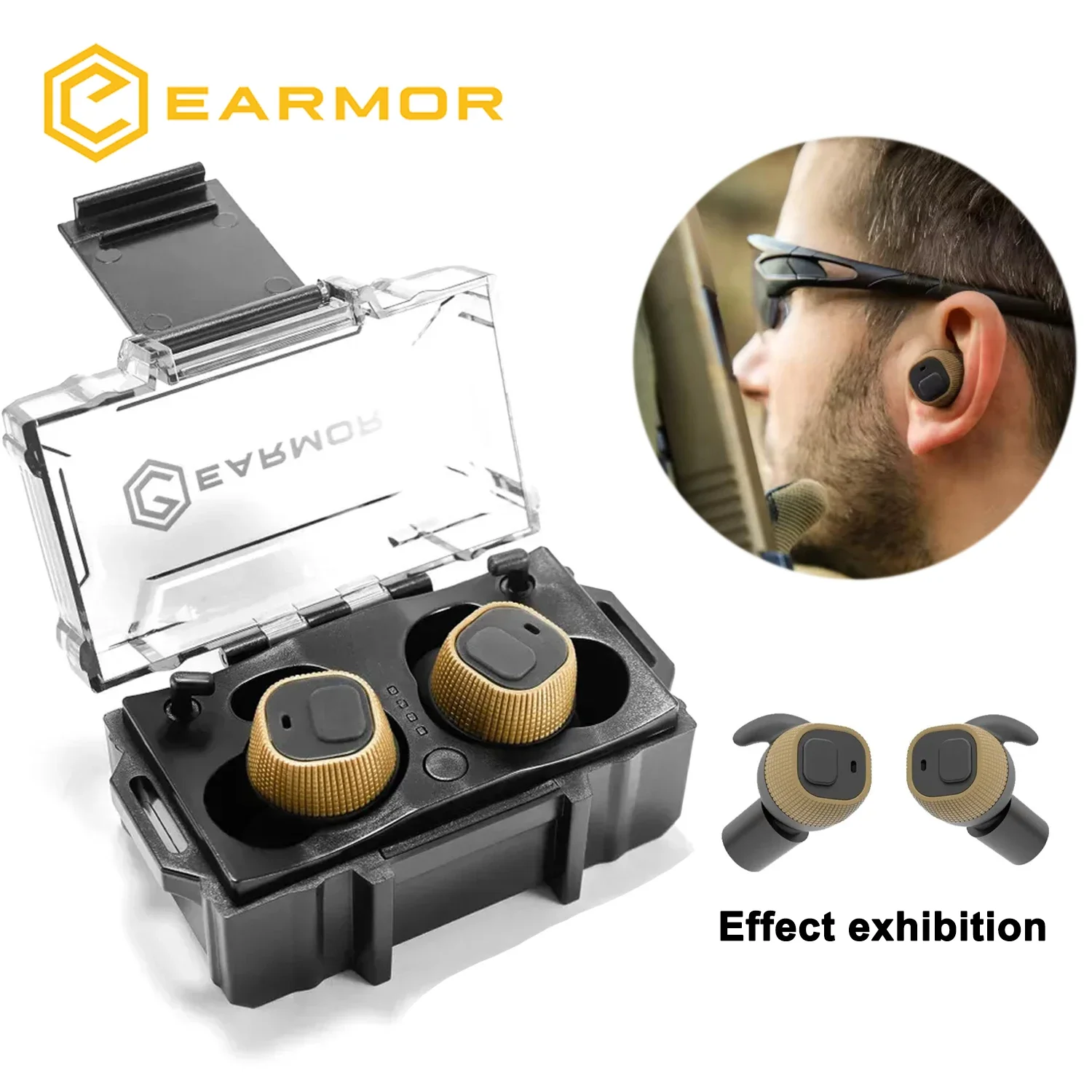 m20-electronic-earplugs-headset-anti-noise-earplug-electronic-damper-sports-shooting-for-wireless-headphones-nrr-22db-noise