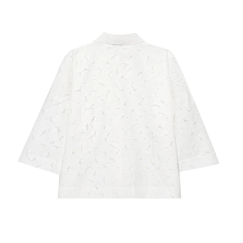 Sommer neue Damenmode lässig europäischen und amerikanischen Stil große Silhouette Quaste Hemd