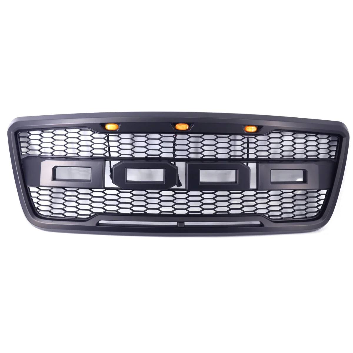 Modified For F150 Raptor Grills For Ford F-150 2004 2005 2006 2007 2008 Front Hood Racing Grills Front Bumper Grilles Mesh Cover