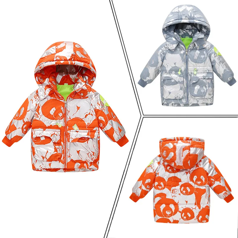 

Winter Clothes Kids Jackets for Toddler Girls Boys 2-8 Years Outfits Clothing Outerwear Coats Cartoon Winter Long Hooded Parkas