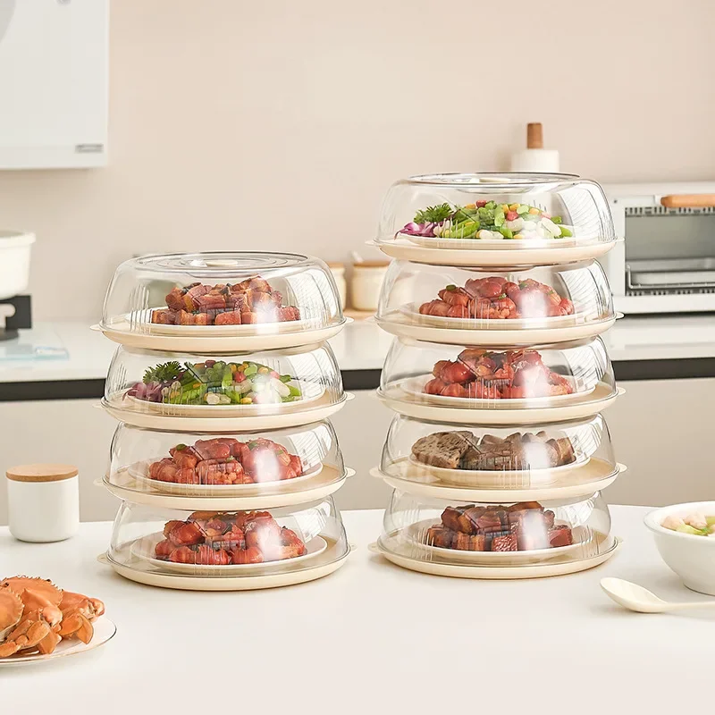 

1-4 layers transparent insect-proof cover food insulation cover fruit protection cover suitable for leftover food vegetables