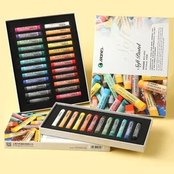 Marie'nin toksik olmayan sanatçı Pastel, dairesel yumuşak Pastel seti, tebeşir 12/24/36/72 renkler yumuşak kuru Pastel sanatçı tebeşir Pastel Sticks