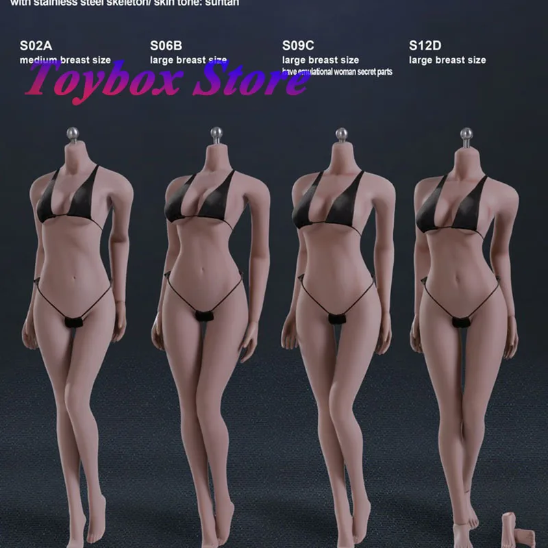 

PHICEN 1/6 TBLeague S02A S06B S09C S12D Suntan Steel Skeleton Seamless Super-Flexible Female Body Model Toys For 12" Soldier Toy