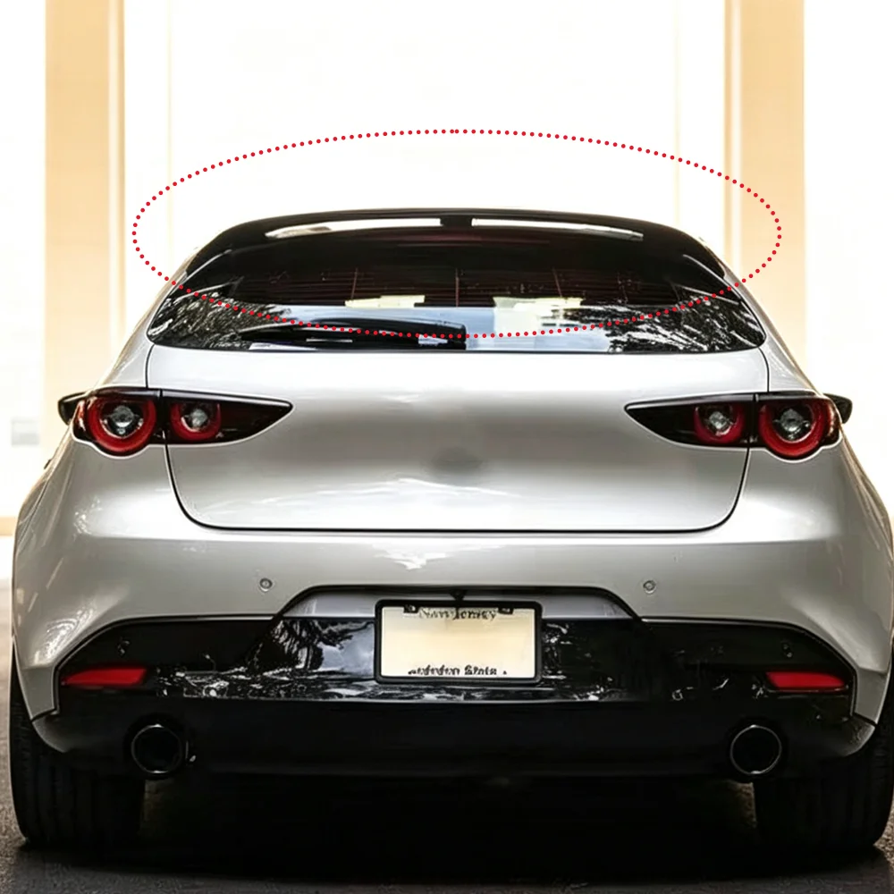 Suitable for Mazda Enclave 2020 original carbon fiber material top wing rear spoiler modification racing decoration accessories