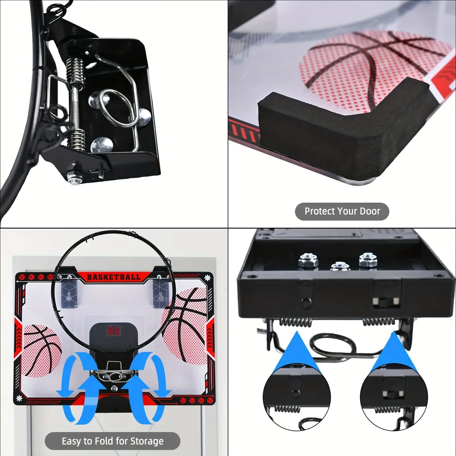 어린이 농구 보드 점수 농구 후프 벽걸이 형 홈 실내 어린이 농구 슈팅 머신