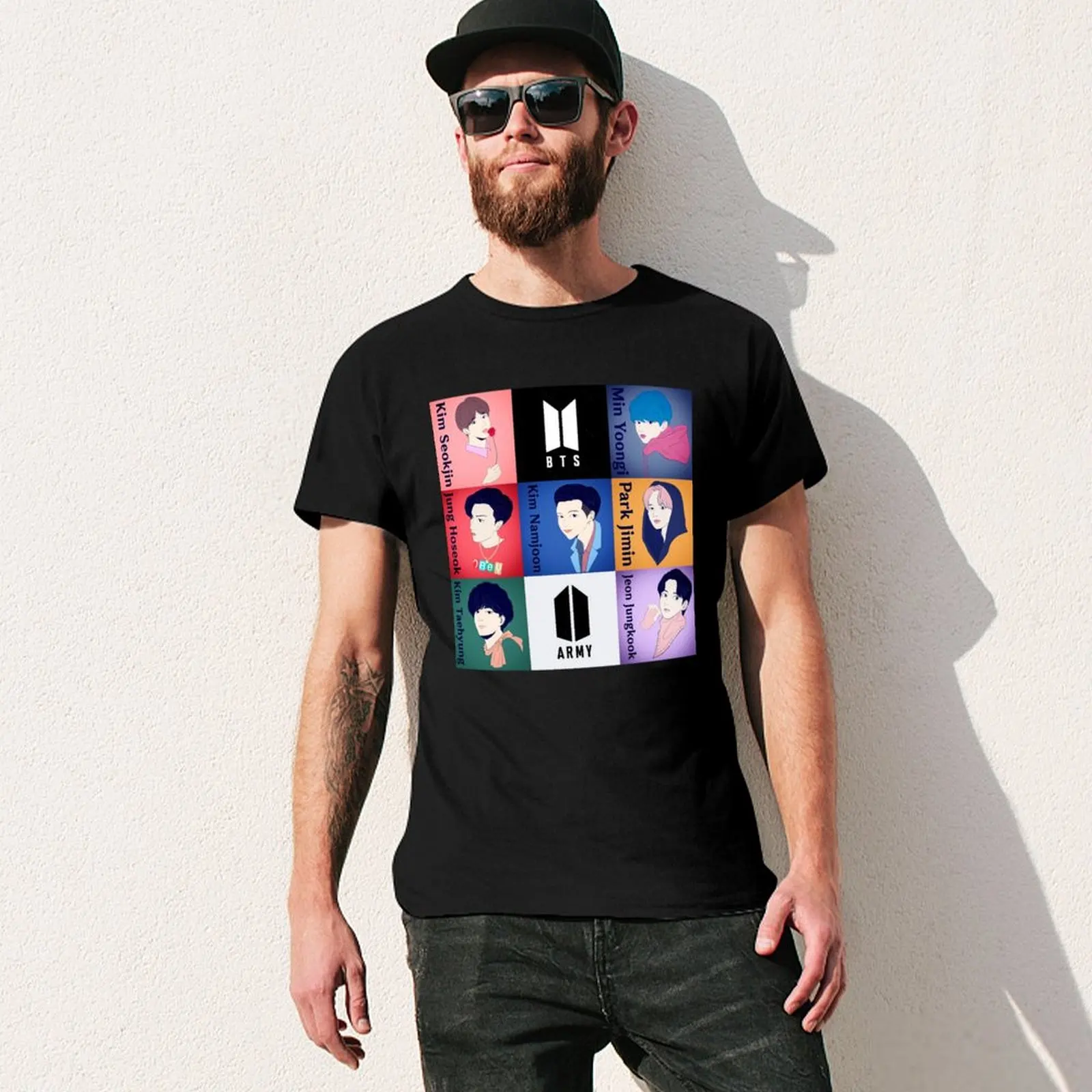 KPop Music T-shirt sports fans hippie clothes graphics quick-drying sweat shirts, men image 3